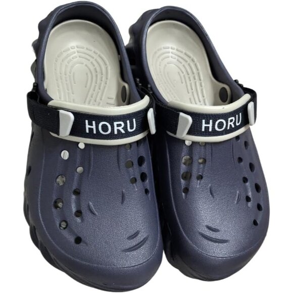 Horu Unisex Blue Lightweight Breathable Foam Slides Non Slip Shoes For Nursing - Picture 2 of 6